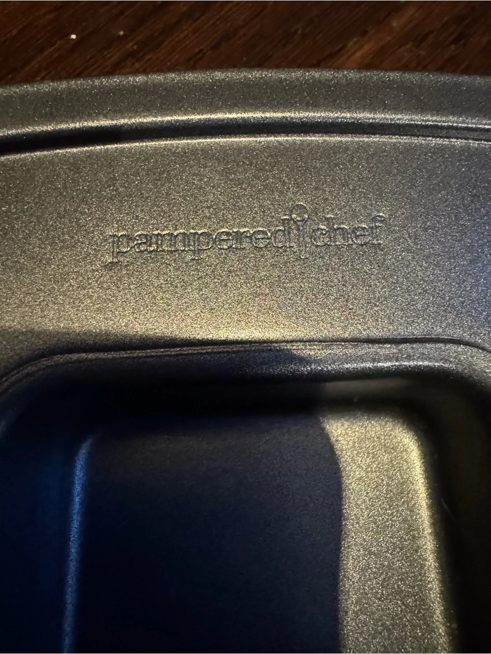 Pampered Chef Nonstick Square Mini Cake and Brownie Pan - Black